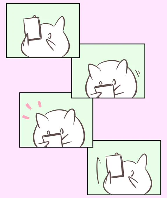 638日目 正しい姿勢でスマホを見たいのですが、2、3コマ目のようになってしまいます 
