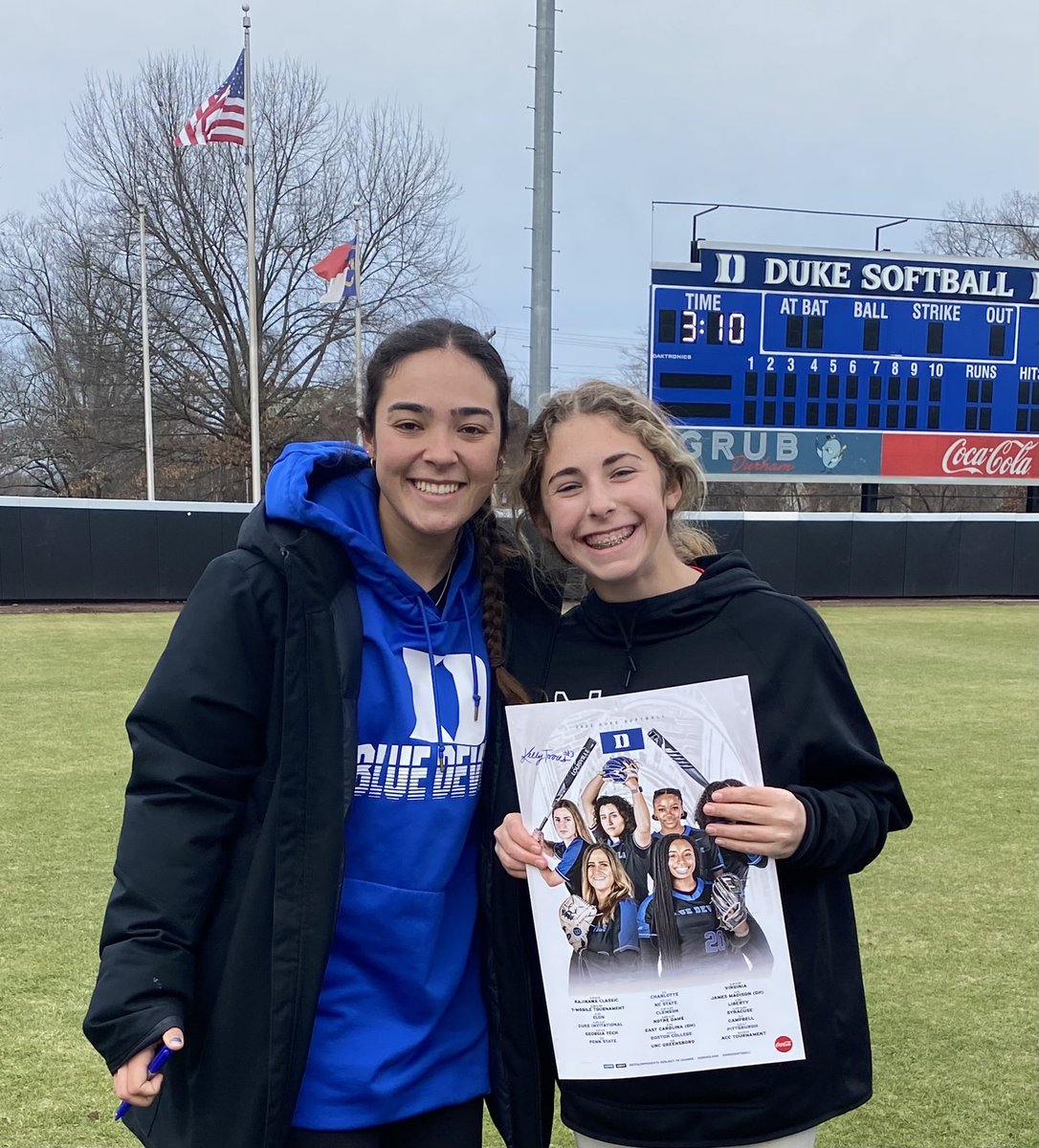 SBossolina2027's tweet photo. Had a great all day catcher camp with Kirsten Cox (Dominate The Dish) at Duke University today. Thank you to all the coaches!! Always fun seeing old friends ;)
#dominateTheDish @DTDSoftball #nexttoprecruits @recruits_next #dukesoftball @DukeSOFTBALL https://t.co/wvbKO4LgkE