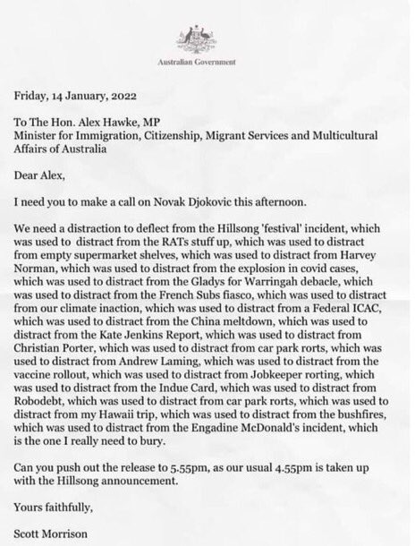 madameshawshank's tweet photo. This, peeps, is is a work of genius.
Perhaps, after you’ve read it, you might RT. Me thinks the more who get to read it the better.
#Morrison #DearAlex #Hillsong #ScottyFromHillsong #DeadCat #auspol https://t.co/HNoHvH6NnN