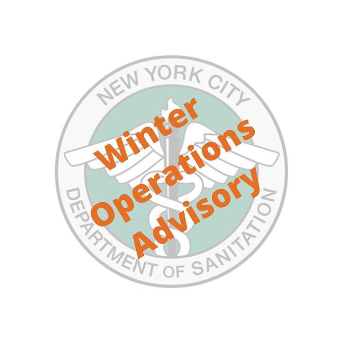 NYC Sanitation on Twitter "DSNY has issued a Winter Operations