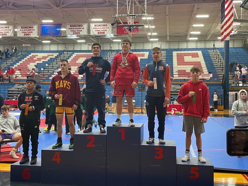 ahsindians's tweet photo. Congratulations to Andrew Dietz on winning the 132 pd weight class at the NCC Wrestling Championships today https://t.co/Qo8PjbtgJU