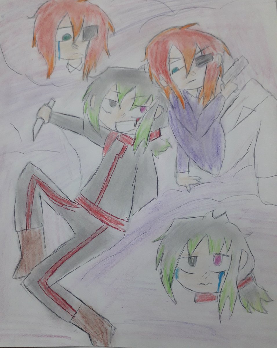YanderexR's tweet photo. De amigo a rival 
Les presento a sebastian el pertenese a un au de #redsworld de un comic  el pertenese al #ReadArmy y el otro es jerry un ex amigo de sabastian, la historia se las contare en un hilo mientras disfruten mi intento de dibujo https://t.co/X8NqbL3AJt
