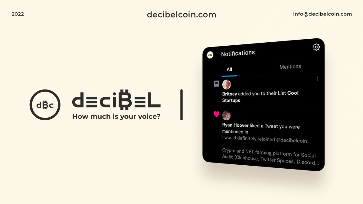 decibelcoin's tweet photo. We are very pleased that our activity is noted by such famous people! We will be happy if they study DECI₿EL more deeply !😉🔥🚀

@rrhoover @ProductHunt

#DecibelCoin #DeFi #NFT #bsc #dex #binance #binancesmartchain #crypto #twitter #meta #telegram #discord #spotify #clubhouse https://t.co/KSdEfSoDfh