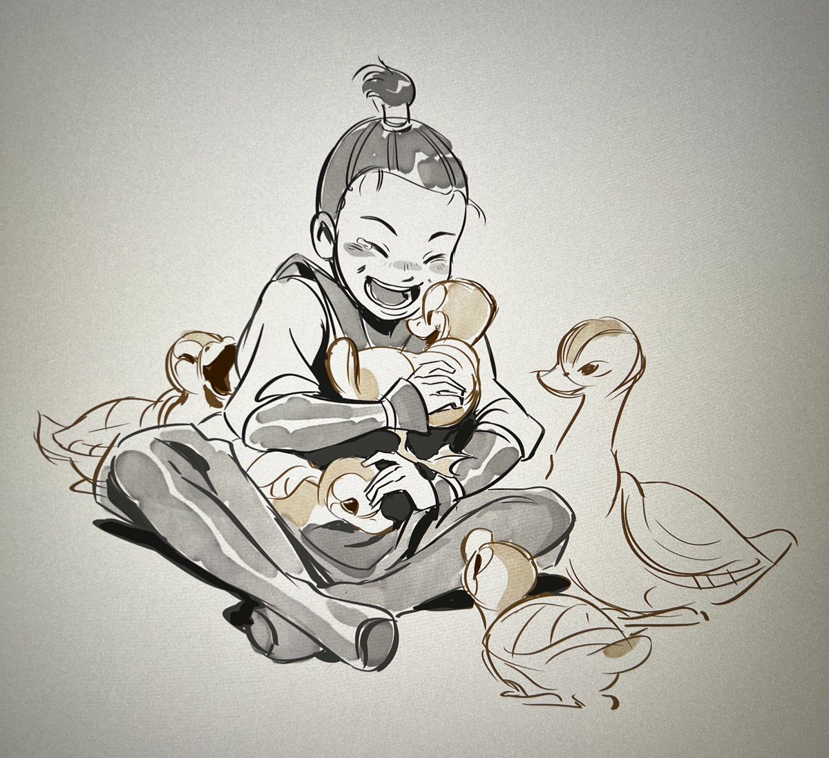 DevinElleKurtz's tweet photo. I always wanted to see baby Zuko make amends with those turtle ducks https://t.co/kBq8KjqFqX