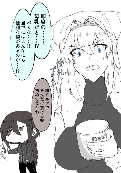 ベビー用品のおつかいに来た虞美人先輩とニキチッチさん
#FGO 
