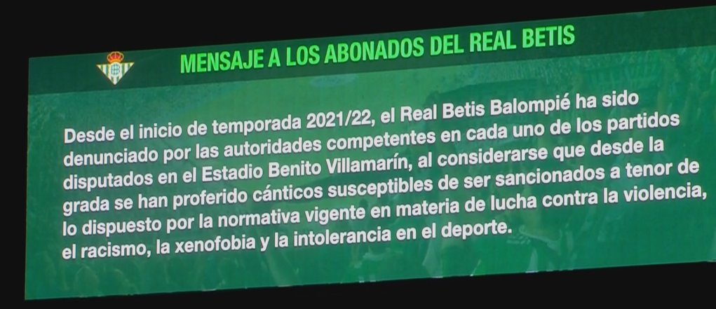 marca's tweet photo. 🏆 #CopaDelRey El mensaje que el Betis ha puesto en el videomarcador del Villamarín

https://t.co/MRlbei3Jnm #LaCopaMola https://t.co/tKPvMyne9W