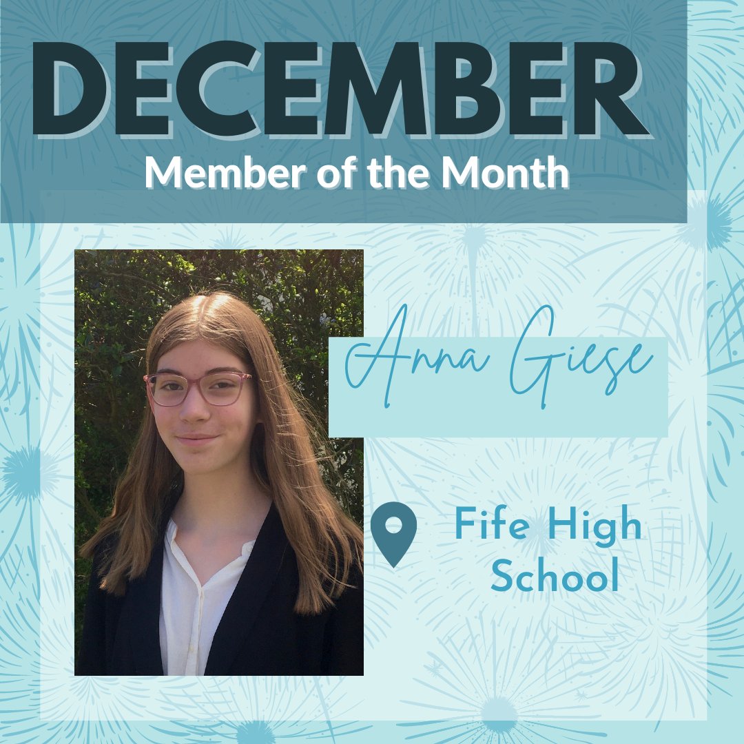 FifeFBLA's tweet photo. Congratulations, Anna Giese, for being selected the WA State FBLA Member of the Month for December! Congratulations, Sarielle Quizon for leading our Chapter to be selected the WA State FBLA Chapter of Month for December! So proud of everyone! 💛💙 #getemtrojans #togetherweRfife https://t.co/4oPSZ3RAW7