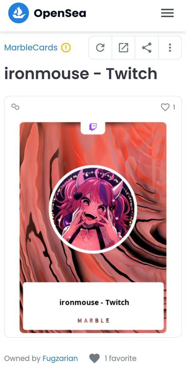 FreyaAmari's tweet photo. This feels... Illegal... To sell the link to someone else's twitch account as an nft? https://t.co/IApYoFWGLo