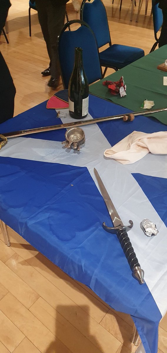 Made a visit to Cheshire Cornerstone Lodge for demonstration of a First degree ceremony. Also a Burns night meal with the traditional ode to the haggis! A great night and I look forward to visiting again. <a href="/CheshirePGL/">CheshirePGL</a>
