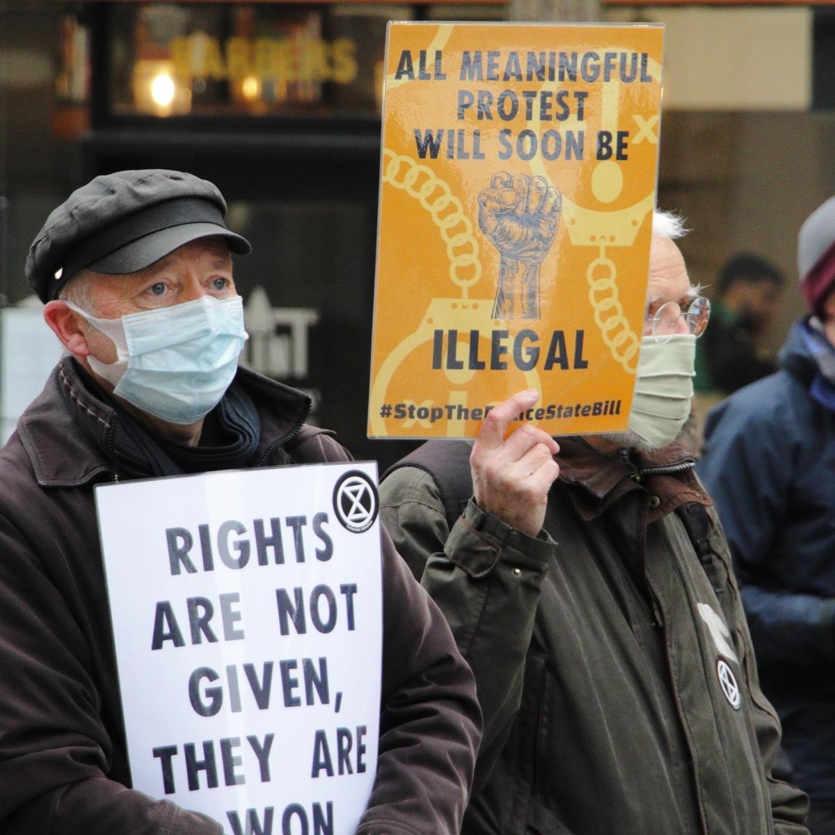XRNottm's tweet photo. Nottingham rebels joined the #KillTheBill protests today in  the centre of the city. This was just one of many protests across the country...
https://t.co/OogOAAHepP
#StopThePoliceStateBill #PSCSBill @KTBNottingham https://t.co/xdKKXoIkJR