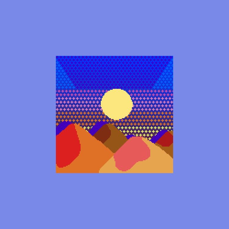 Sunset #pixelart #aseprite 

Wanted to try something new and have fun with colors, so here you go! https://t.co/RDs5ZUQNLe
