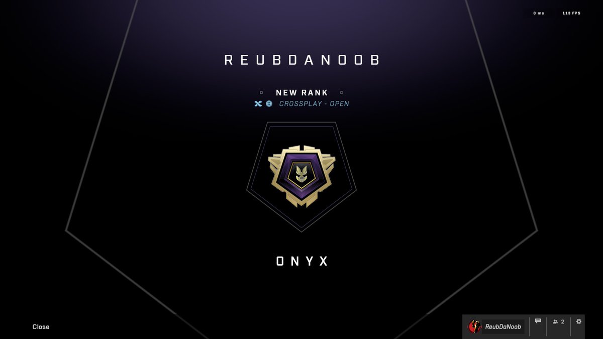 ReubDaNoob's tweet photo. Just reached Onyx, I am 100 percent through the battlepass, my weekly challenges are done, and the campaign is 100% complete. Whats next? #HaloInfinite https://t.co/gGJBkedQ1C