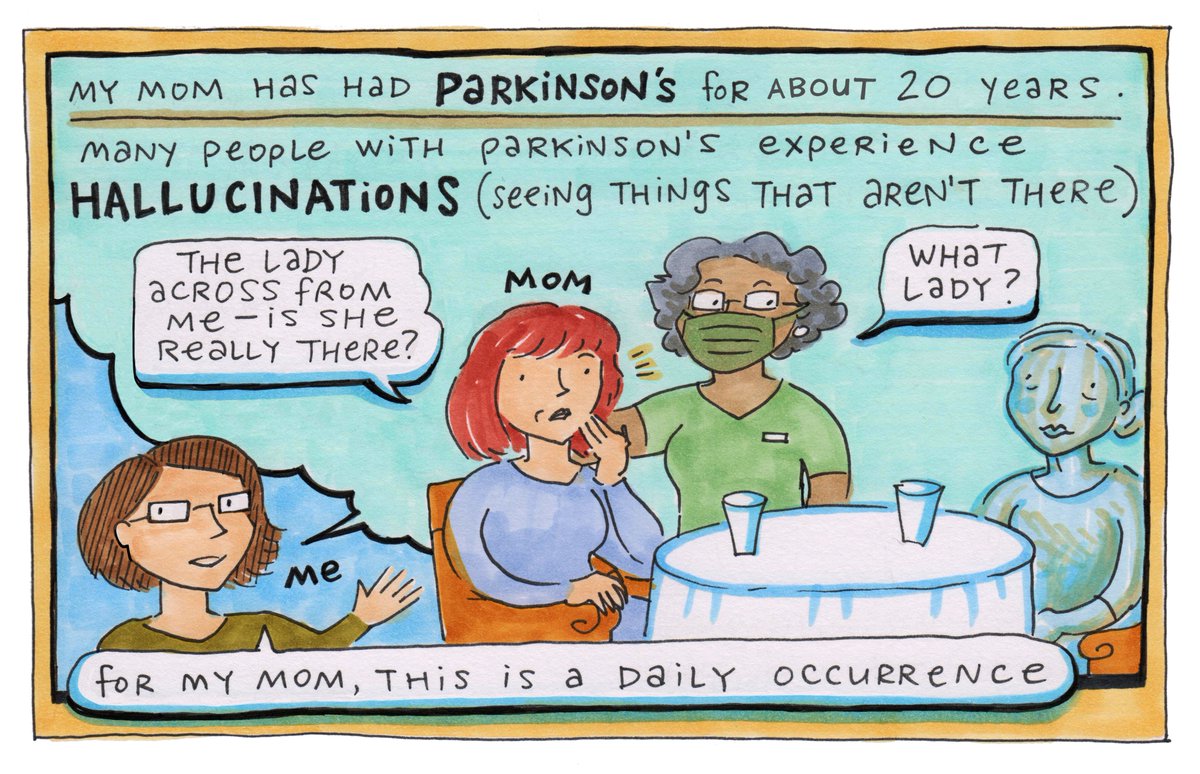 calgaryhester's tweet photo. It was @llpoole, @DementiaMag’s founder, who suggested the idea of a “lived experience” #comicstrip about #dementia. That experiment led to so many good conversations within my mom's healthcare team. Here's hoping it will spark ideas among @TEDTalks viewers. Thanks Lisa!! https://t.co/AqYuJCnbQs