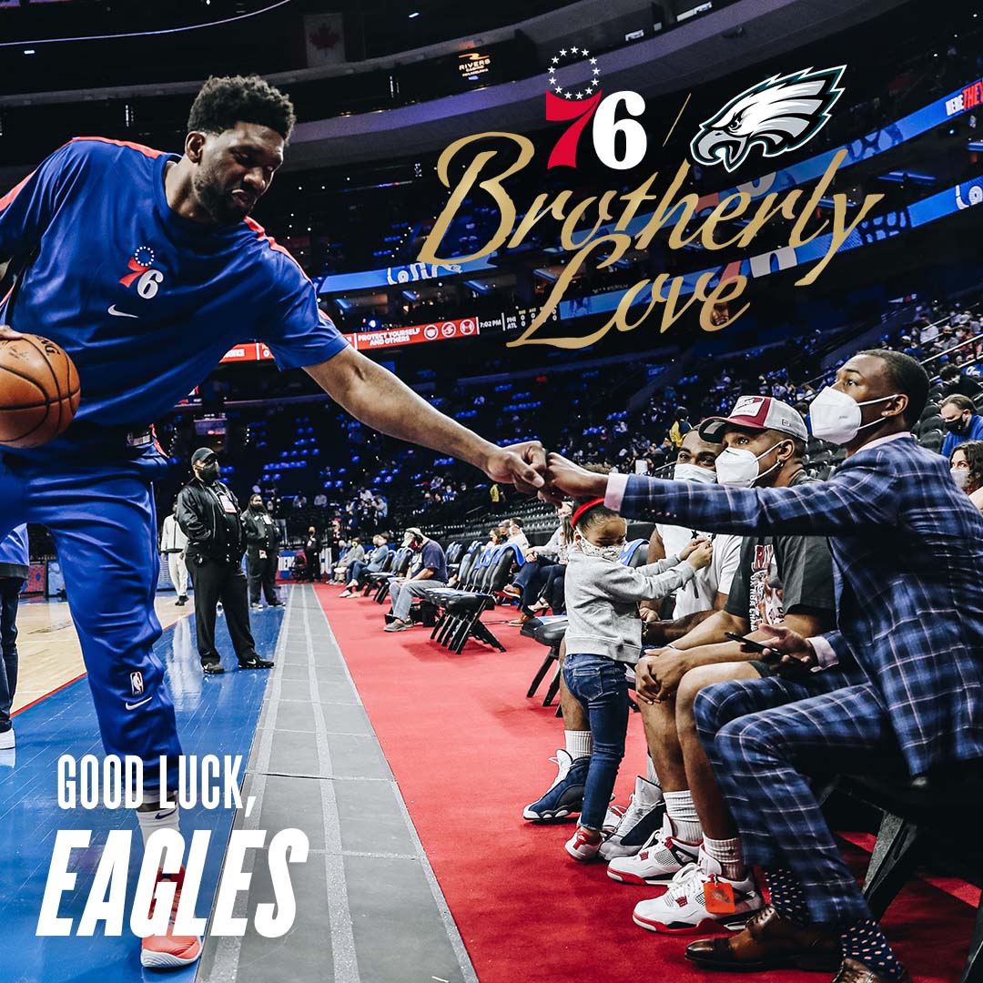 Philadelphia 76ers on X: let's go @Eagles! #FlyEaglesFly