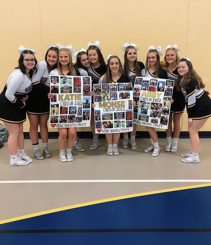 nbwcheer's tweet photo. We were able to celebrate our three seniors last night! We are so proud of you and know you will all have a successful future. 💙 https://t.co/er8wQdM7HX