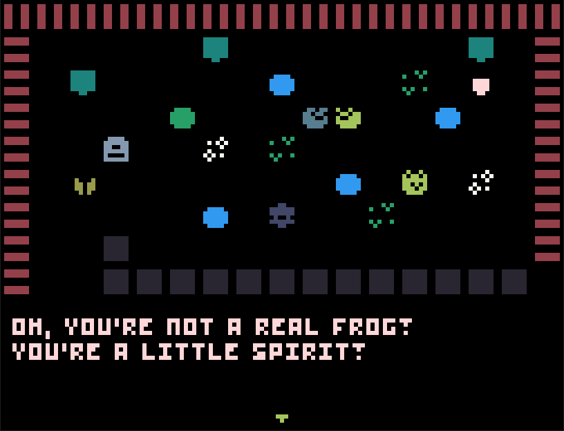 dotmoongames's tweet photo. #screenshotsaturday #gamedev #pixelart #rpgmaker #frogs #FrogFamiliar https://t.co/c808zZUBJp