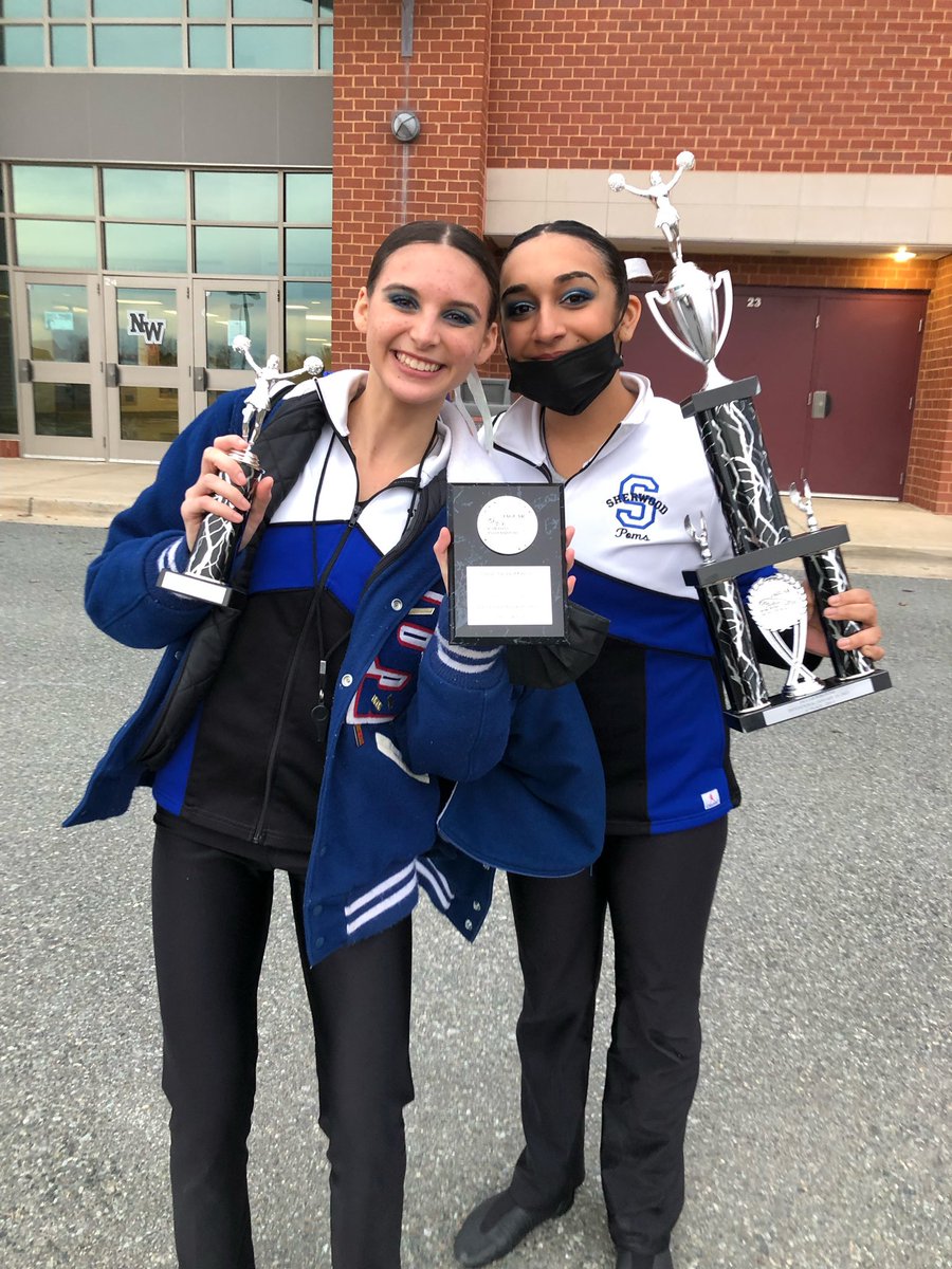 Congratulations to our Poms for bringing home some hardware this afternoon. Spirit Award…. Best Choreography Award… First Place 🥇 Team!!!! <a href="/SHSpomsquad/">Sherwood Poms</a> <a href="/SHSpomsquad/">Sherwood Poms</a> <a href="/shs_warrior/">SHS Warrior Club</a>