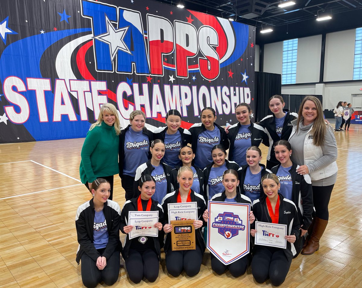 GO BRIGADE!

Congrats to this very talented group of ladies who represented <a href="/BishopLynch/">Bishop Lynch High School</a> exceptionally today by finishing 2nd 🥈at the <a href="/TAPPSdance/">TAPPS Dance</a> Championships! 

You all made Friar Nation proud! #GoFriars