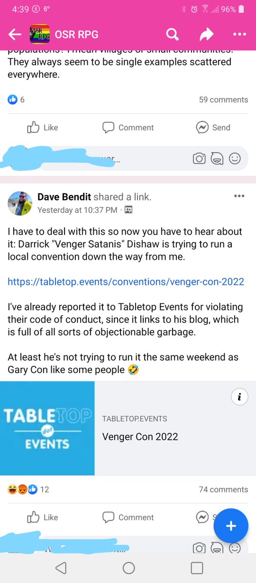 VengerSatanis's tweet photo. This is the guy who tried to get VENGER CON removed from Tabletop Events... https://t.co/LF82nQfmLv