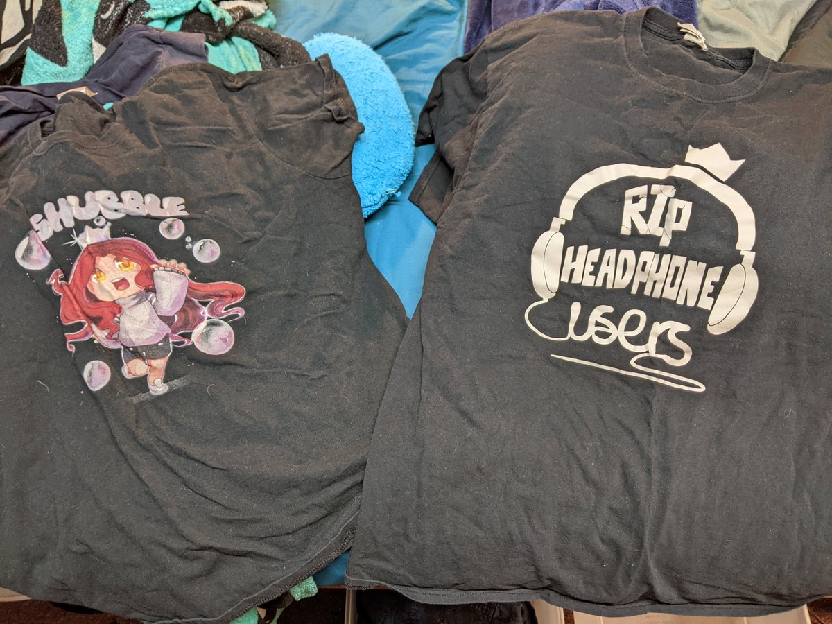 idkarcane's tweet photo. found some of my really old shubble merch while purging my closet. might just have to bring these back into rotation lol https://t.co/2ISuEOTTjF