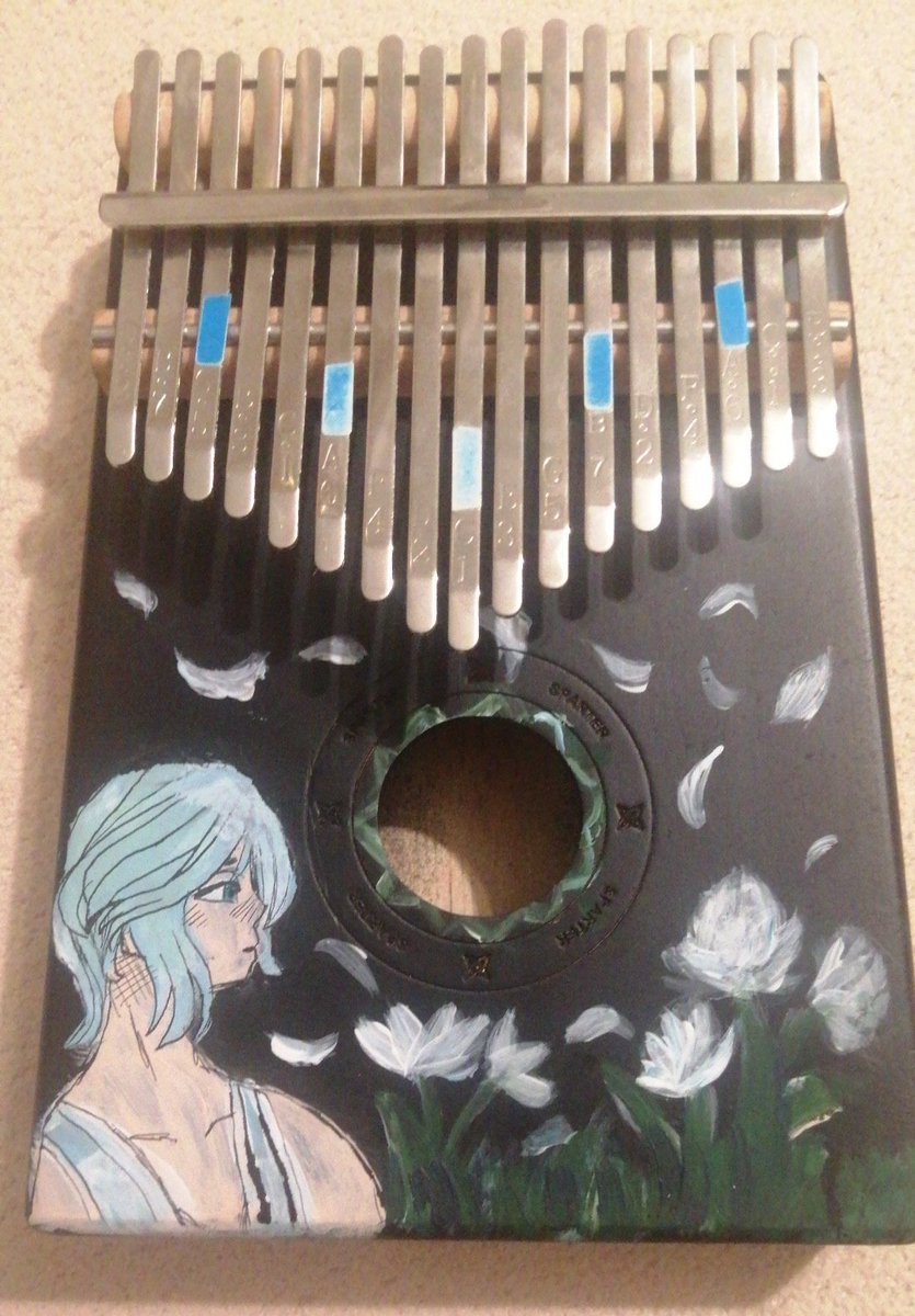 Rin13508654's tweet photo. I was bored so I decided to paint Cove on my Kalimba
It could've turn out better but I still think it's okish
@Patch_Games #OurLifeBeginningsAndAlways
#ourlife https://t.co/zsNizlSbUT