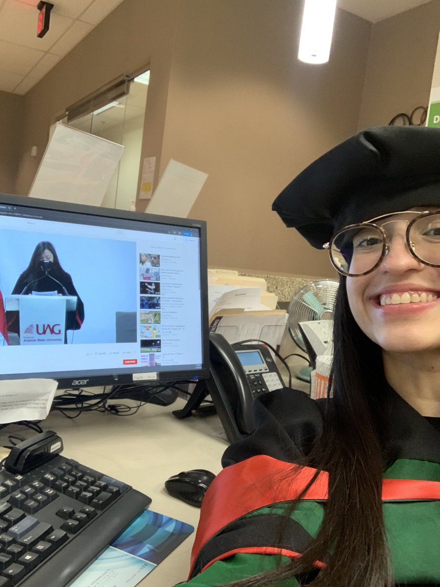 mburgosmd's tweet photo. Original grad in 2020 posponed bc of COVID. Rescheduled Date (1/14/22), I couldn’t assist because of COVID. Not your normal way to “officially graduate” (I was at work) but hey, what in my life has been normal ? 😂 #Classof2020 #AgainstAdversity 👩🏻‍🎓 https://t.co/JQeZlDDymr