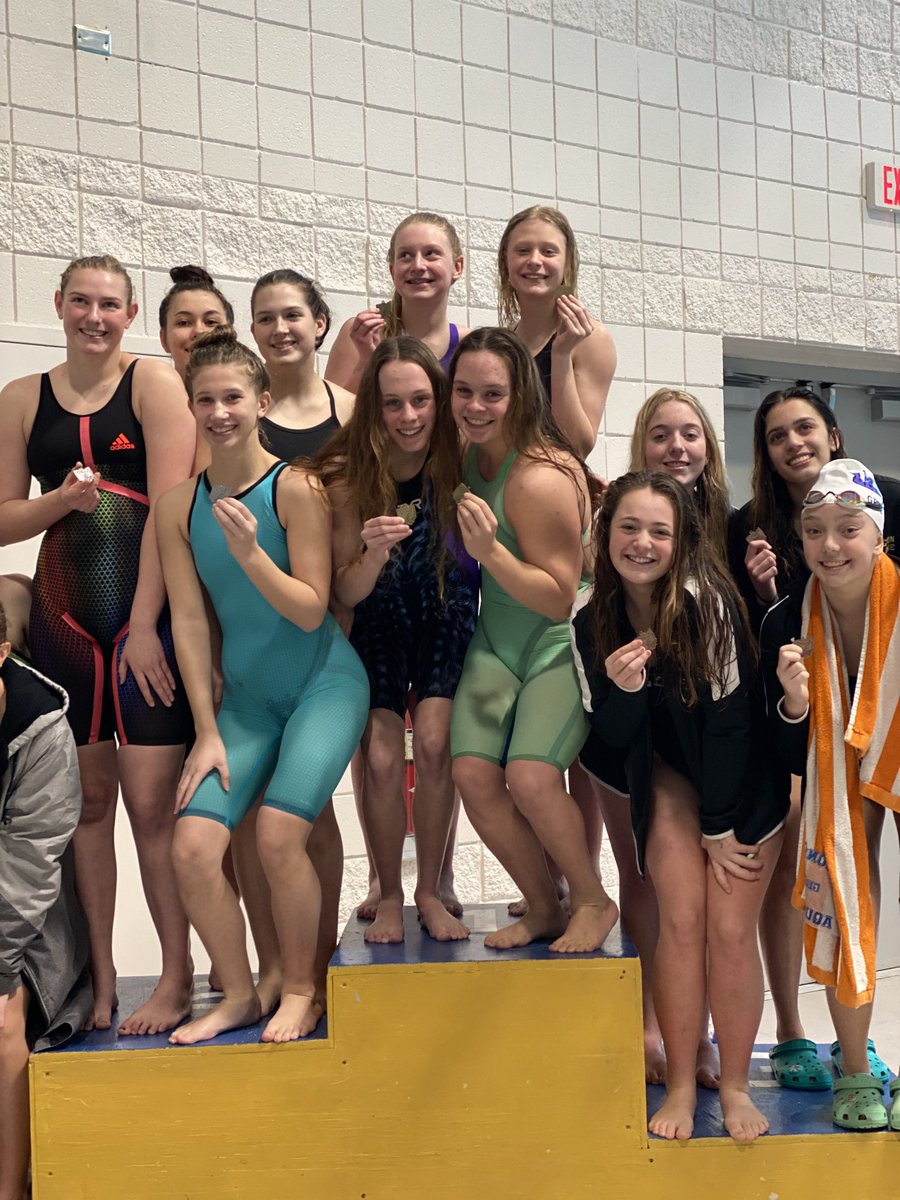 Generalsswimnd1's tweet photo. Girls and boys 400 free relays Occ champs let's goooooooo💙💛💙💛 https://t.co/KY2UCOlZGl