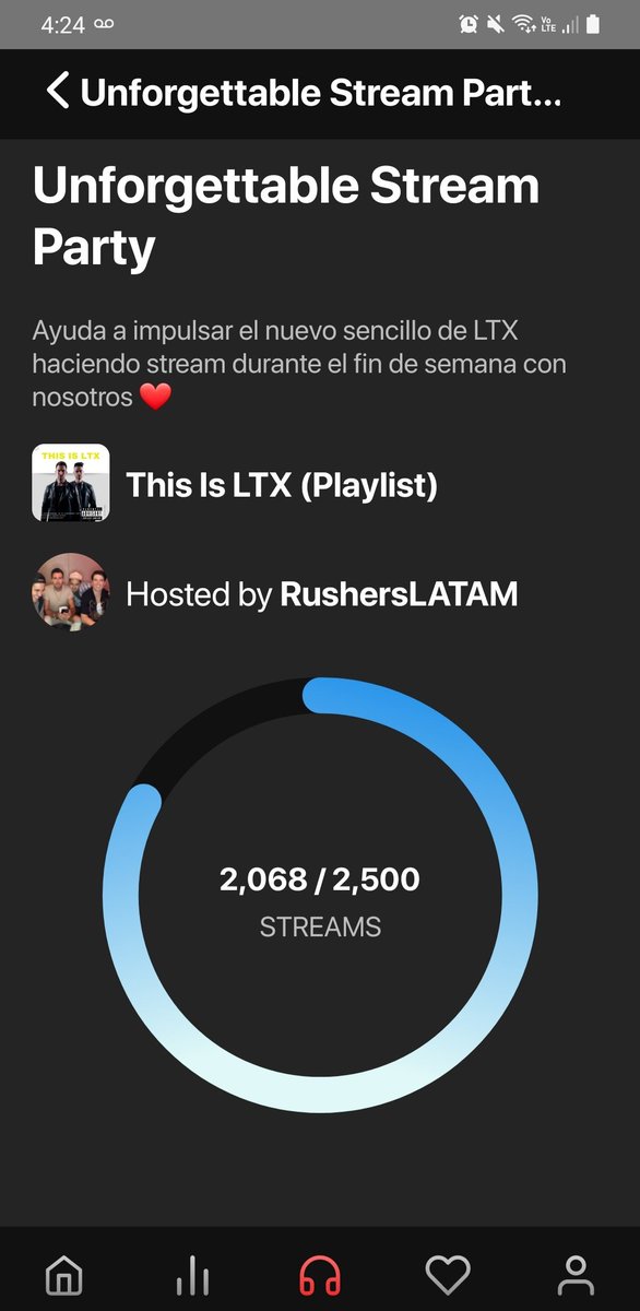RushersLATAM's tweet photo. YA CASI LLEGAMOS A LA META EN SOLO 2 DÍAS 😭🖤🖤

Infinitas gracias, la playlist ya fue actualizada: https://t.co/h08XfMhG6Z https://t.co/ngZ9WY29Gw