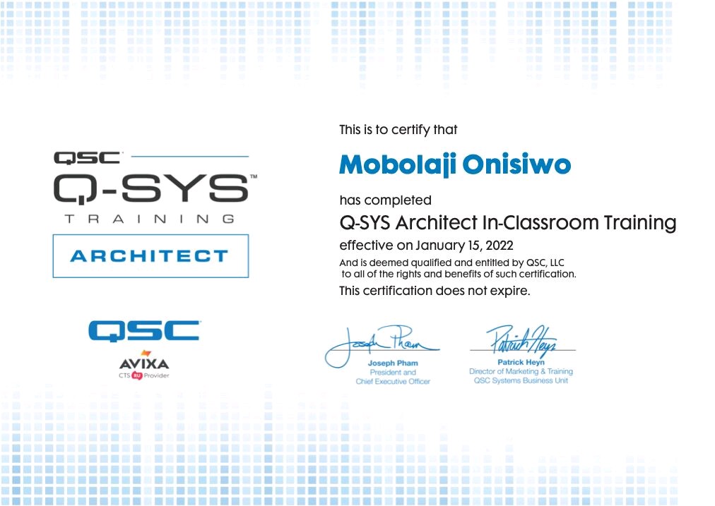 iMentBolaji's tweet image. A BIG thank you to @newmediangltd, the @QSC TEAM in the UK for the opportunity to learn more on how to create solutions that will always bring joy to our clients. #ApplicationSupport
#SoundSystemDesign #Audiolntegrator #SystemInstallation