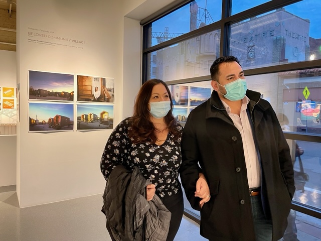 A handful of us attended <a href="/CVA_MSUDenver/">CVA</a>'s #DesignfortheCommonGood International Exhibition Opening last night. Our friends <a href="/Radian_Denver/">Radian Denver</a> &amp; our Beloved Community Village are featured among the 30 outstanding global projects. Please go visit! It's open thru 3/19 &amp; it's free.