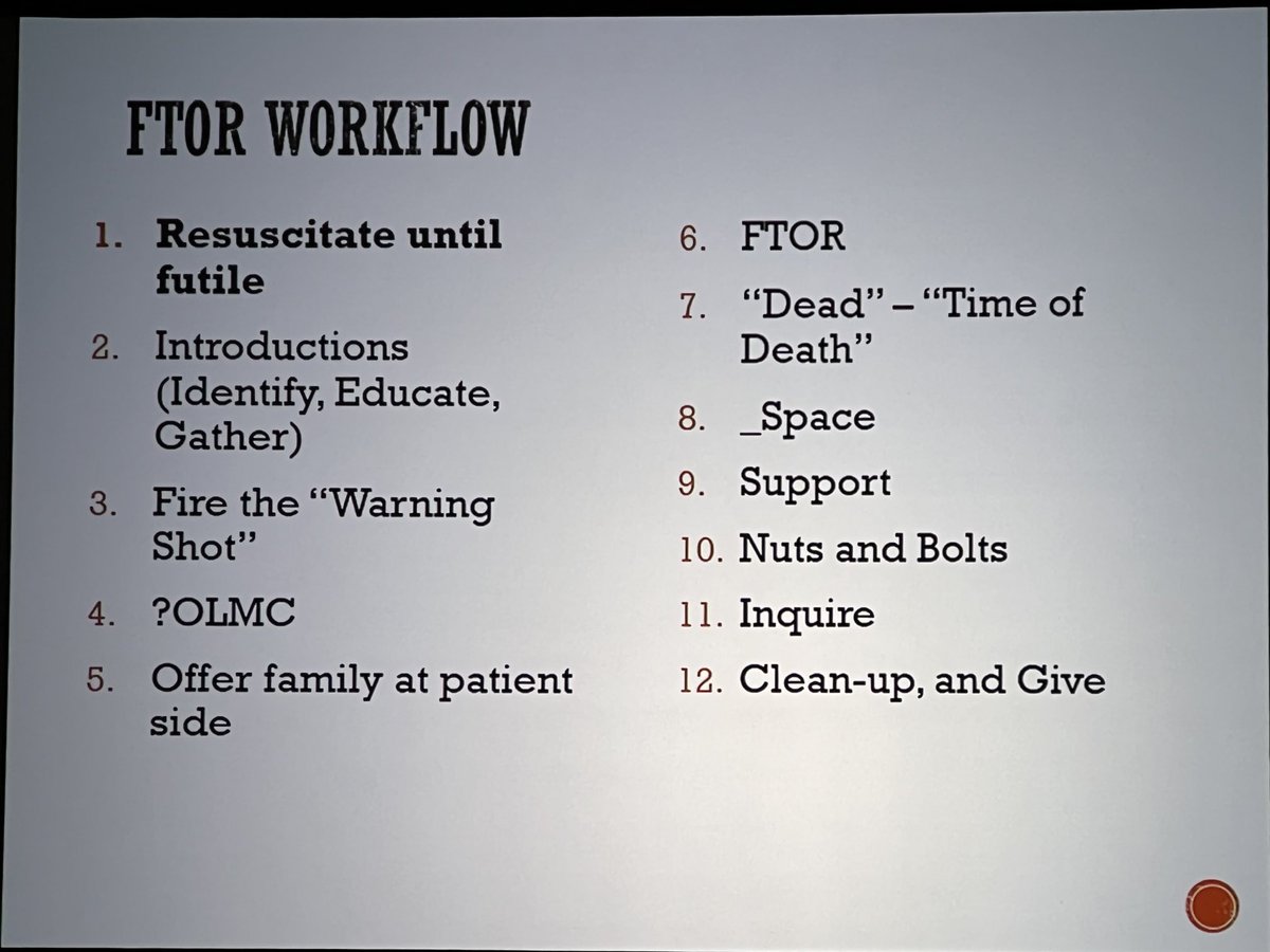This workflow for field termination is very thoughtful and family centered. ⁦@paemsmd⁩ has a process that is very considerate and impactful. This is how EMS should initiate the bereavement process in the field. #naemsp2022