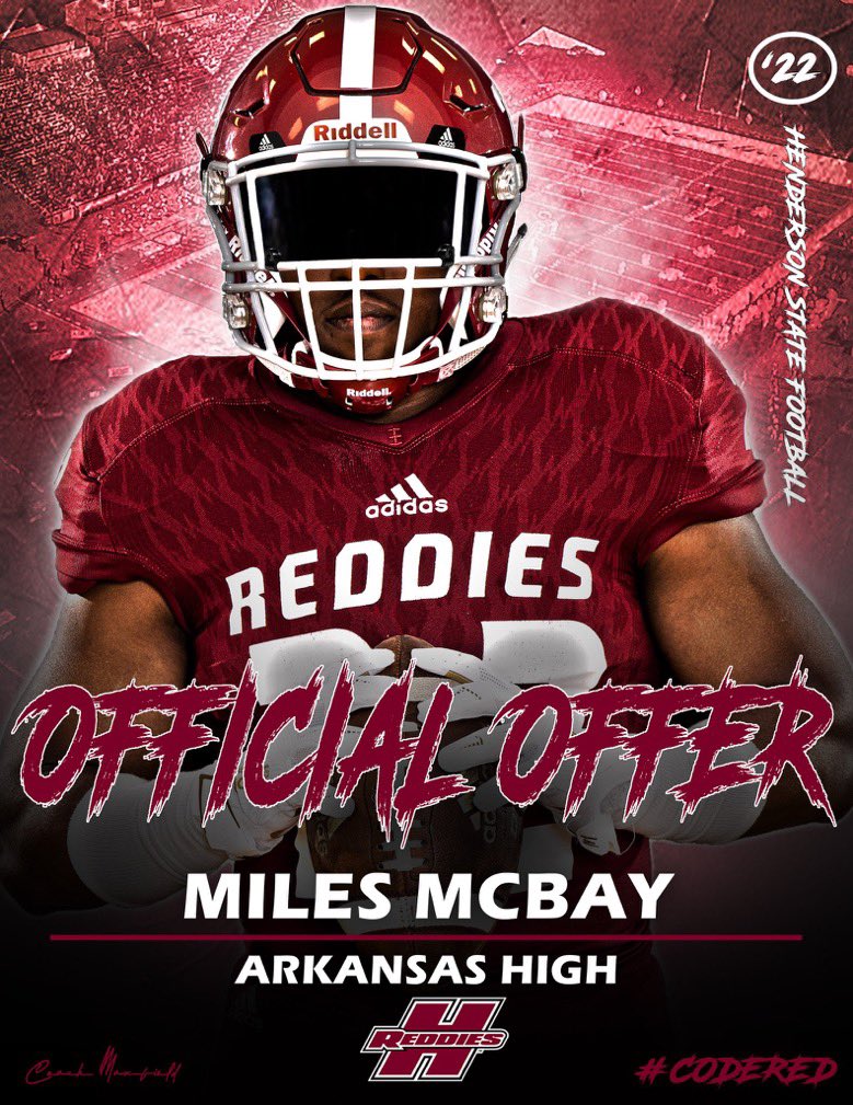 mcbay_miles's tweet photo. Glad to receive my first offer from Henderson state university‼️ https://t.co/fQFRD2AXZU