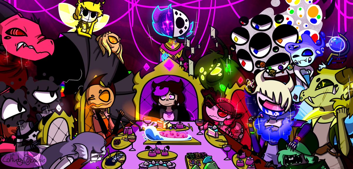 lolfurbyscrible's tweet photo. Man, having dinner with some of the most powerful Eldritch overlords that want you dead might suck. Had a fun time drawing each eldritch
Bonus doodles which are all of the designs for each overlord.
#themagiceffect #ocs #characterdesign #art #digitalart #lolfurbyscribble https://t.co/7cUYdORlVh