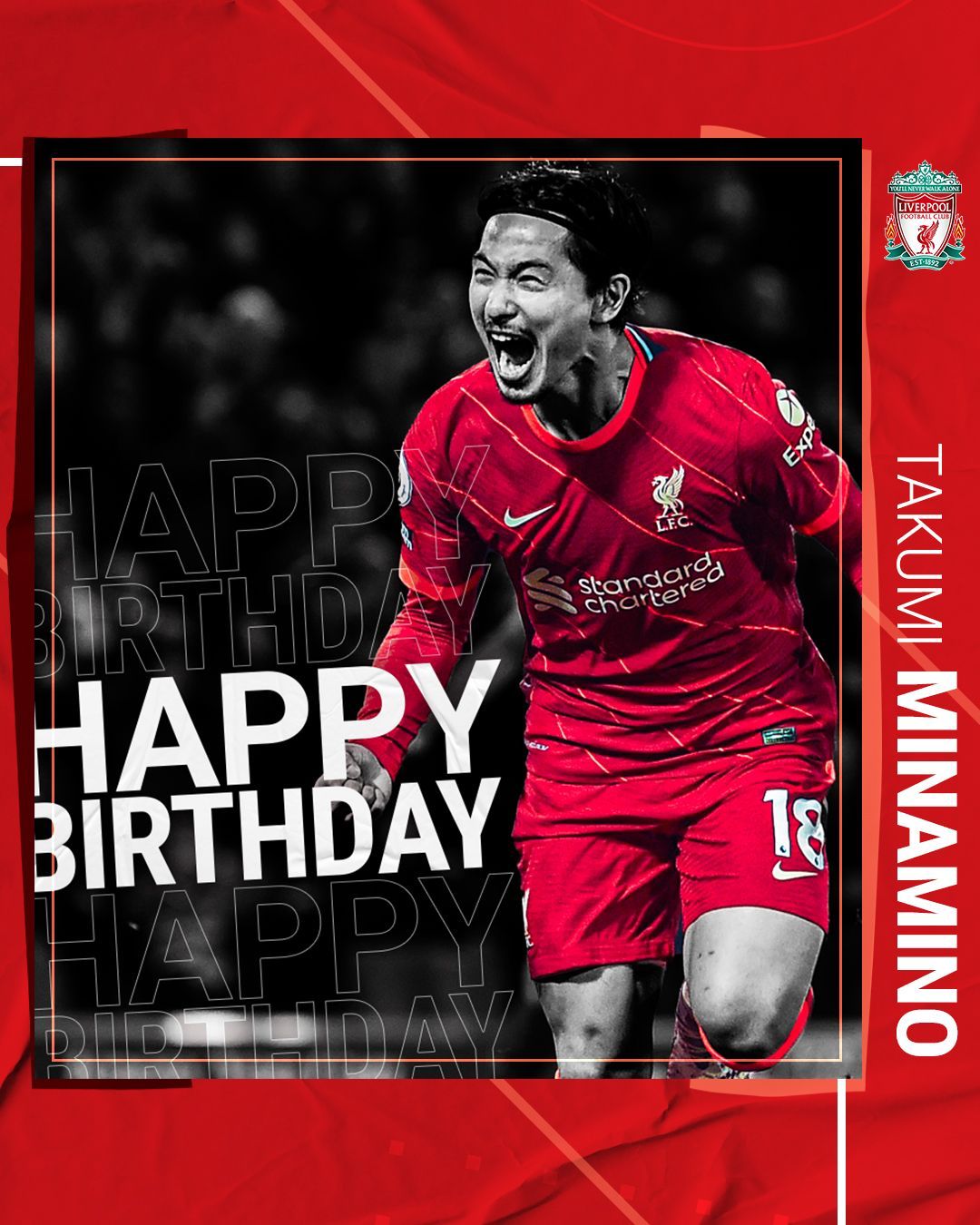 Lfc Japan 今日は南野拓実選手の誕生日 おめでとうございます T Co Zm9sg0fthi Twitter