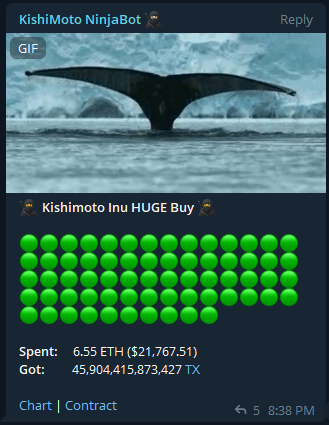 nonamenonenada's tweet photo. Will you make a splash with a 10 ETH buy? #Kishimoto @KishimotoInu @DelCrxpto @CryptoBull3000 @1GoddRich @1goonrich https://t.co/1vpDiE6CZP