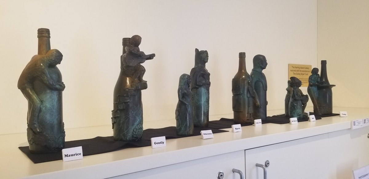 JeRivA693's tweet image. My “Lockdown Companions ” greeting visitors to Herring Island gallery for @Sculptors_Vic “Zoom Out” exhibition part of @hi_festival catch #parksvic punt service from Como landing weekends &amp;amp; public holidays. Gallery open 11:30 to 4:30