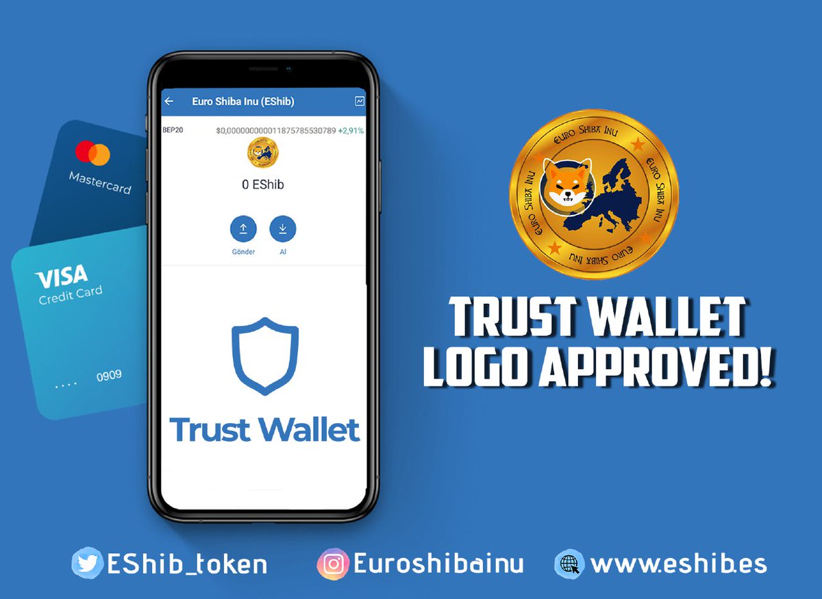EShib_token's tweet photo. Small advances to reach the top!! 
Our logo already appears in @TrustWallet

#EShib #Trustwallet #EuroShiba #EuroShibaInu #EShibVerse https://t.co/4aSpmLPh4U