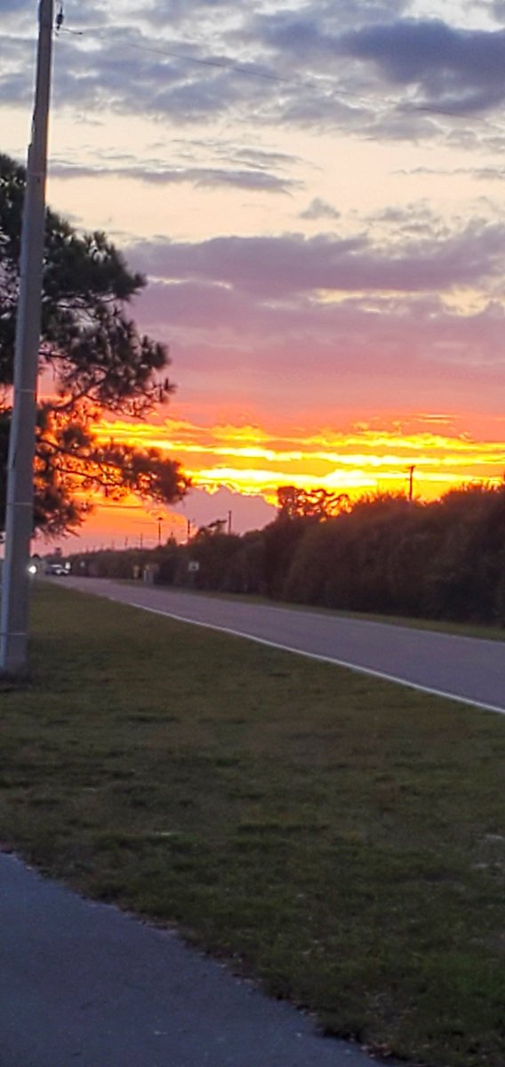 DaBaDee99's tweet photo. The camera doesn't do it justice...but look at this sky-set!! If the sky had a flavor, it'd be orange sherbet๐
First time outdoors in about a week. Almost forgot how to drive lmao.
#FLsunset #FtDesoto #Sunset #Sherbet #Covid19 https://t.co/sw7MY7tdhI