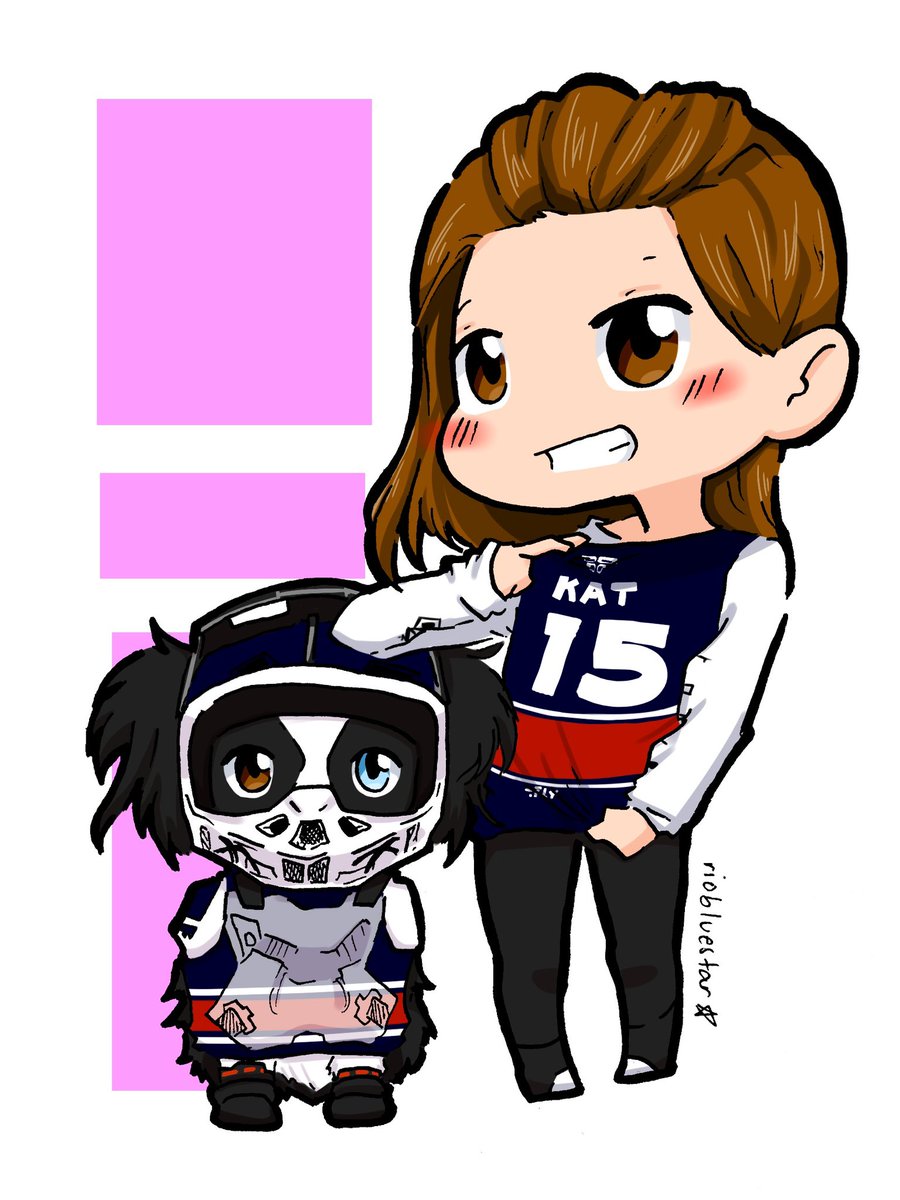 Lj_e4l's tweet photo. It’s #KaturdayWE, so how about a revisit to this commission that @riobluestar did for me of @KatBarrell & racing #flatbernie. #WynonnaEarp🍩 #BravoBarrell https://t.co/uZv5QctrRd