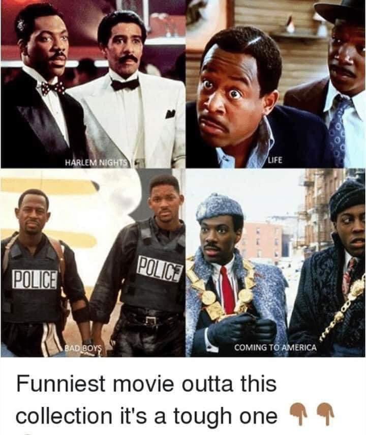 Oouuu baby idk I can’t even answer this 😬 they ask be having me in the real tears 😭 😂 #commentbelow what y’all think 🤔 
#Life #HarlemNights #BadBoys #ComingToAmerica