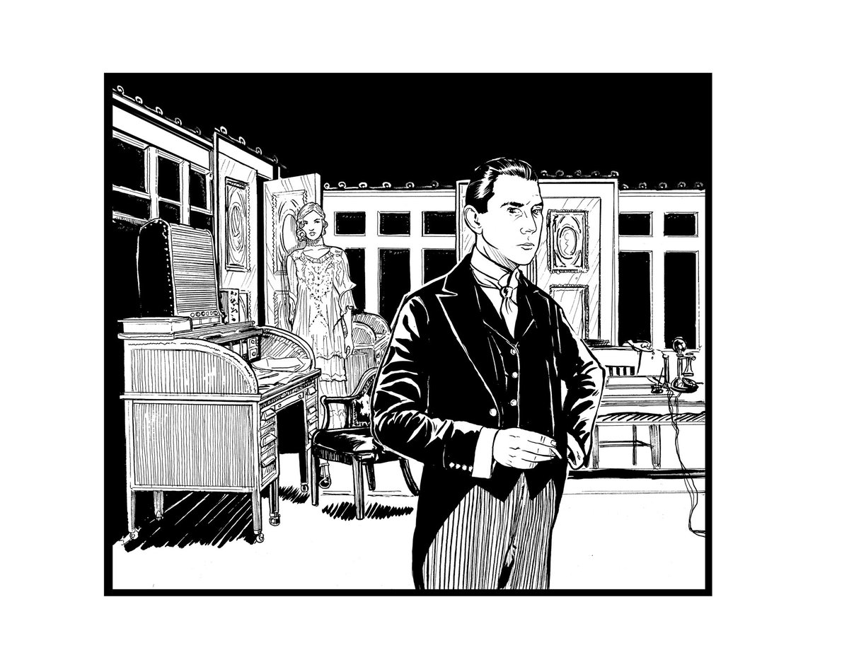 dcooneyart's tweet photo. Cigarette break—pen and ink. The Tommy Gun Dolls Vol 2 Double-Cross on Maiden Lane—a 1920s graphic novel crime story.
#penandink #graphicnovel #books #crimestory #comicbooks #linedrawing #flapper #1920s #penart #pendrawing #rotringpen #sablebrush #kickstarter #inkart #inkdrawing https://t.co/spe7XpOdiR