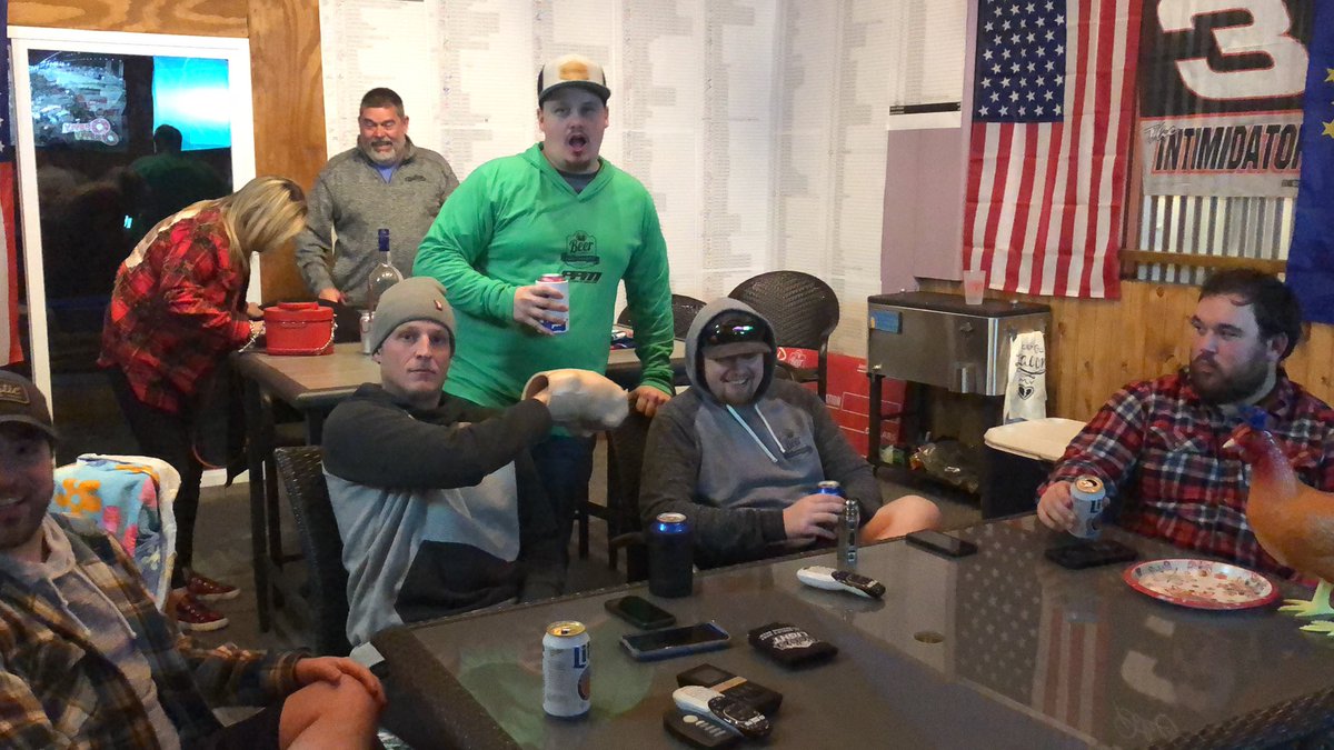 Beer #534 complete. The crew is now digging in for a long hard night to complete the #Dusick800.