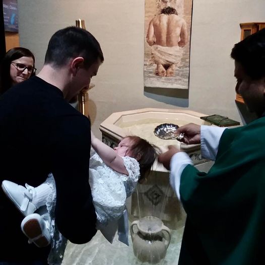 StMaryJoy's tweet photo. Congratulations to Jared and Christine on the baptism of their daughter Avery! #StMaryCOOJ #Catholic #CatholicBaptism #DetroitCatholic https://t.co/bGzwuDetv5