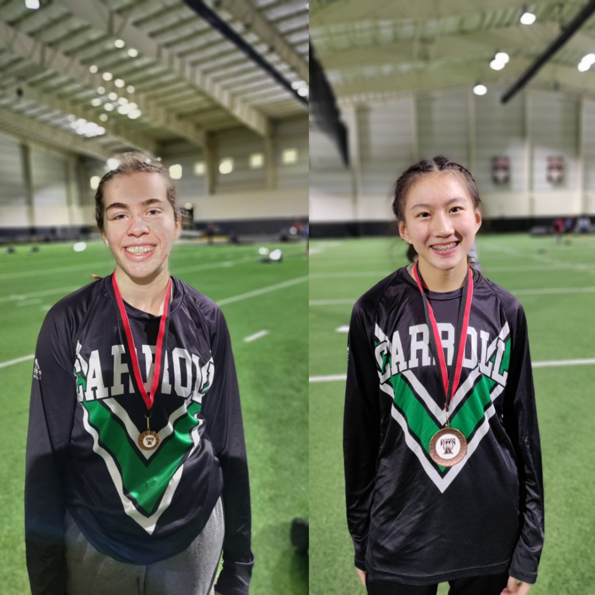 DragonWrestling's tweet photo. This just in: #KillaKenz takes 4th while #TheBrennaDilemma takes 🥉 at the Trinity Classic #nofoodOnTurf #backsideBrenna #SouthlakeSmoothies https://t.co/cz9yaUJDNu