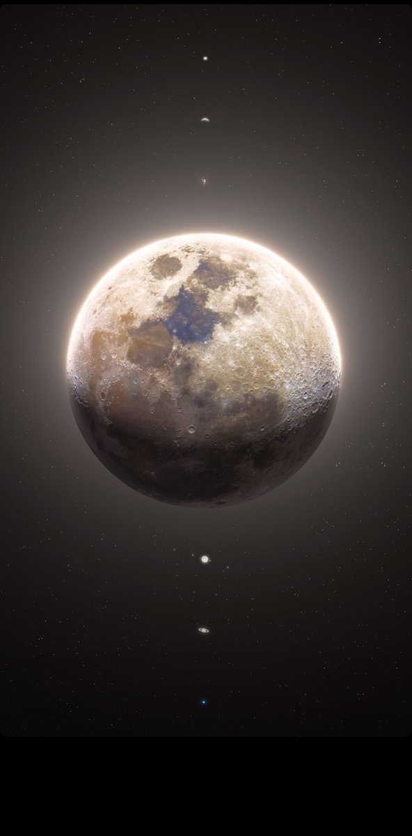 redditSpaceView's tweet image. Beautiful shot of moon and planets by Rami Ammoun.