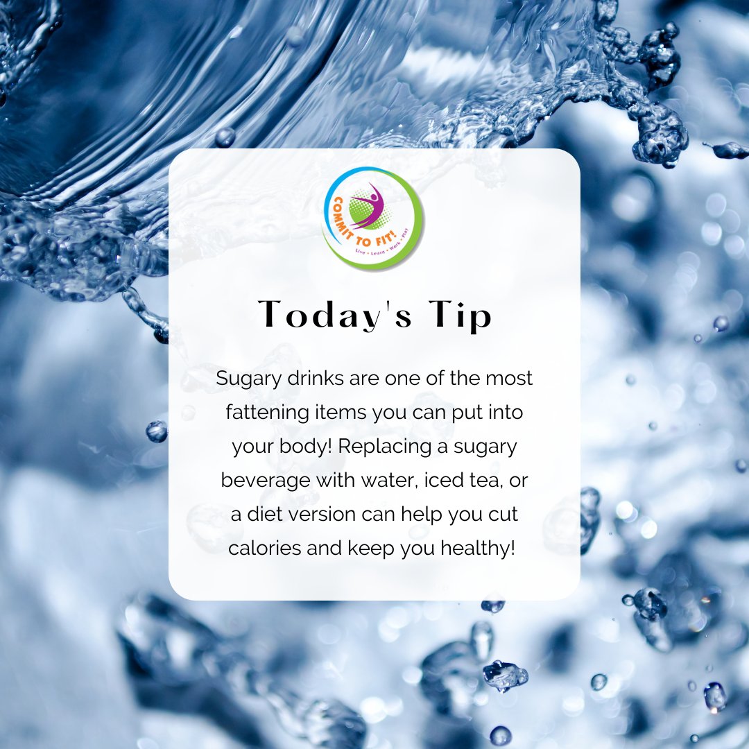 commit2fitflint's tweet image. If you are looking for an easy way to cut calories - check what you are drinking! Sugary juices, coffee drinks, and soda can hide a ton of added sugar and unecessary calories. 

Drink more water, tea, and diet options to cut calories and sugar!