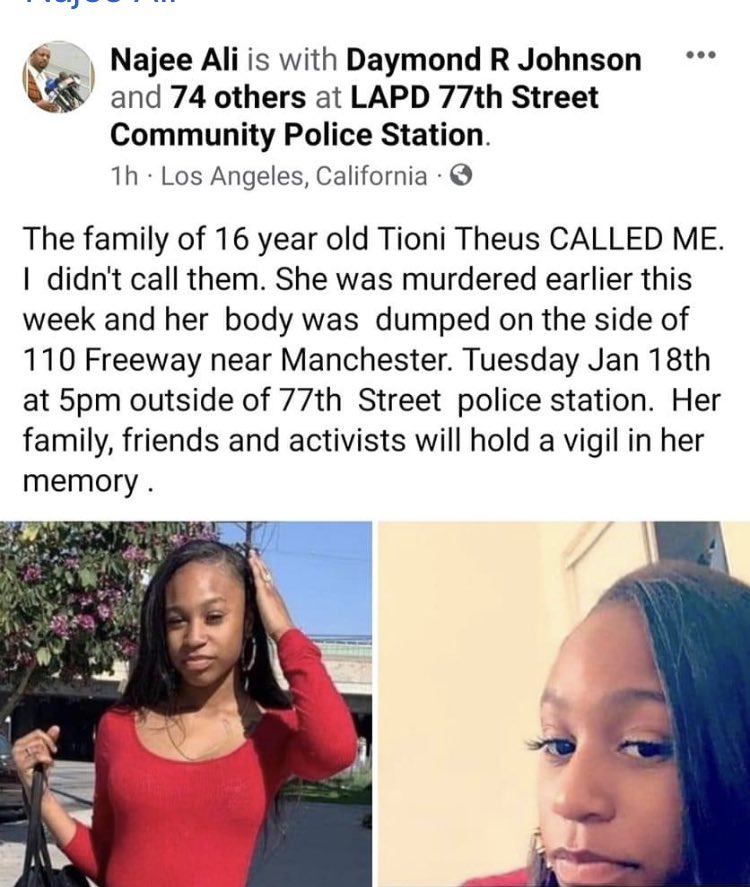 jileon32's tweet image. Wow, just got news of a 16 year old young lady who’s body was found on the side of the road… like she was nothing but to many she was everything. sadly she will only be looked at as another troubled teen smh.
Praying for justice for this baby.#TioniTheus She was just a baby😔😔