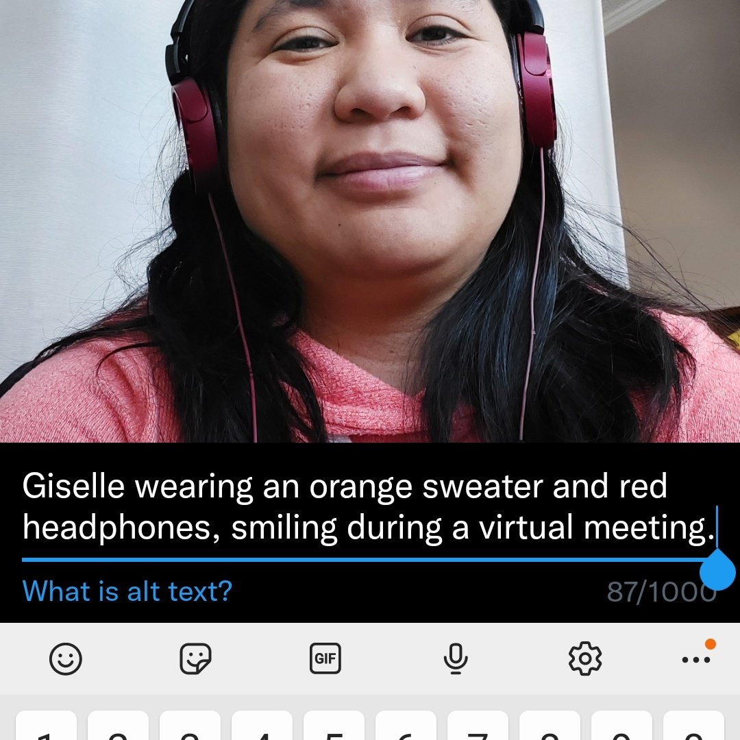 gisellegeneral's tweet photo. This is your weekly reminder that it is easy to make your social media posts #inclusive #Accessible4all
Press the +ALT button and add a description of your photo, so that disabled folks that use screen readers can understand your photo! 
Once a habit it only takes 30 secs! https://t.co/lNRR3btrj9