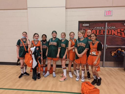 Way to battle today Gauchos! 🧡💚🏀
