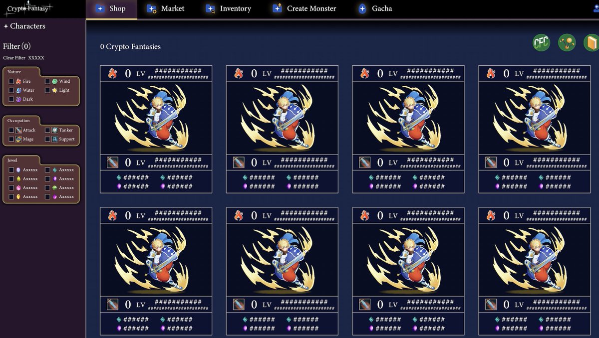 _CryptoFantasy's tweet image. Hello dear heroes🦸‍♂️

I will show you the test page on the web.
NFT antiques and launch pads will be added here.
Please look forward to the update✨
#CryptoFantasy $CFC #GameFi #PlayToEarn #NFTGame